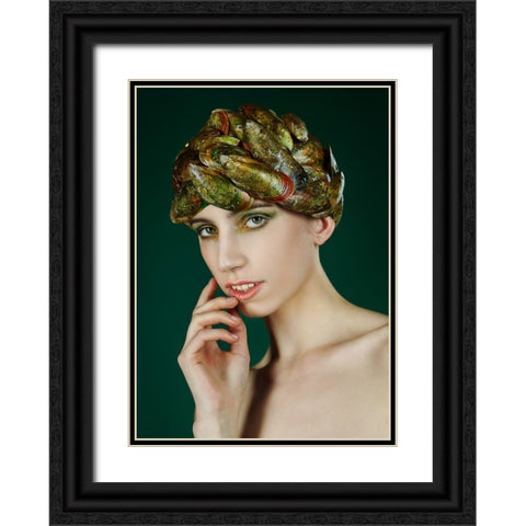 shellfish Black Ornate Wood Framed Art Print with Double Matting by Allmaier, Michael
