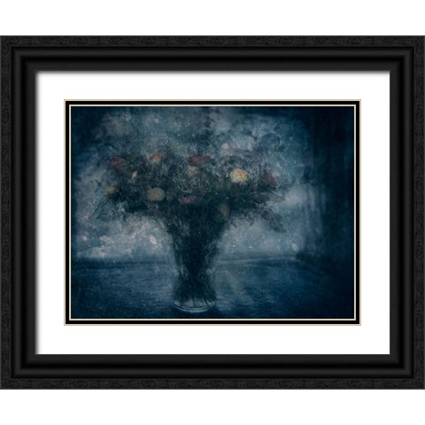 Winter Serenade Black Ornate Wood Framed Art Print with Double Matting by Holmstrom, Katarina