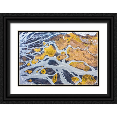 Flowing across the highlands Black Ornate Wood Framed Art Print with Double Matting by Ruoppolo, Luigi