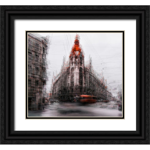 Red Tip Black Ornate Wood Framed Art Print with Double Matting by Chiriaco, Carmine