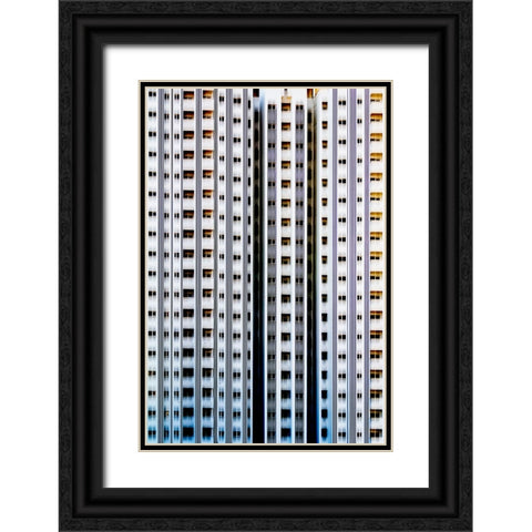 abstract building Black Ornate Wood Framed Art Print with Double Matting by Mohammad Hossein, Hamid