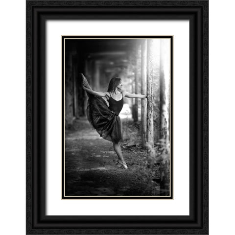 _-_ Black Ornate Wood Framed Art Print with Double Matting by Petrocca, Domenico