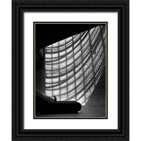 The Web Black Ornate Wood Framed Art Print with Double Matting by Ezequiel59