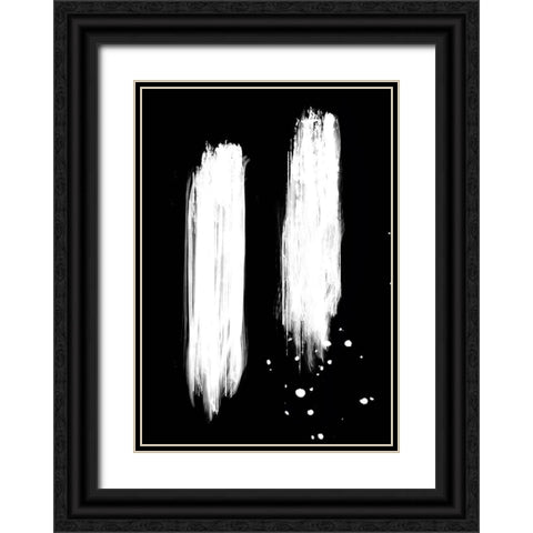 negatives_006_strokes Black Ornate Wood Framed Art Print with Double Matting by 1x Studio II