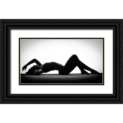 Body Sahpes Black Ornate Wood Framed Art Print with Double Matting by Ghiman, Raul