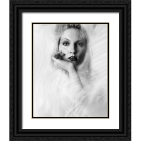 Paying Attention Black Ornate Wood Framed Art Print with Double Matting by Punyet Miro, Carles