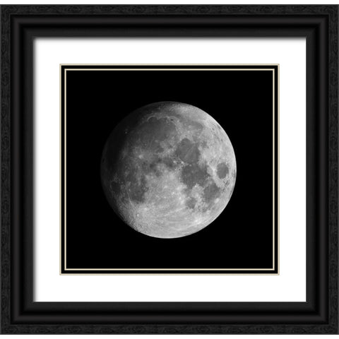 Moon Black Ornate Wood Framed Art Print with Double Matting by Dayag, David