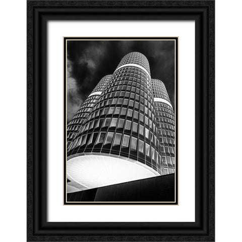 the headquarter Black Ornate Wood Framed Art Print with Double Matting by Dauer, Andy
