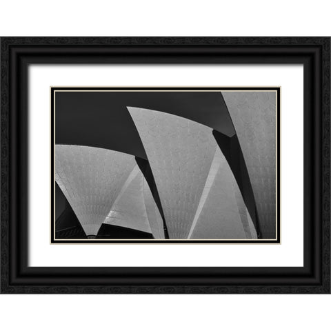 Sydney Opera Black Ornate Wood Framed Art Print with Double Matting by Krajnc, Matej
