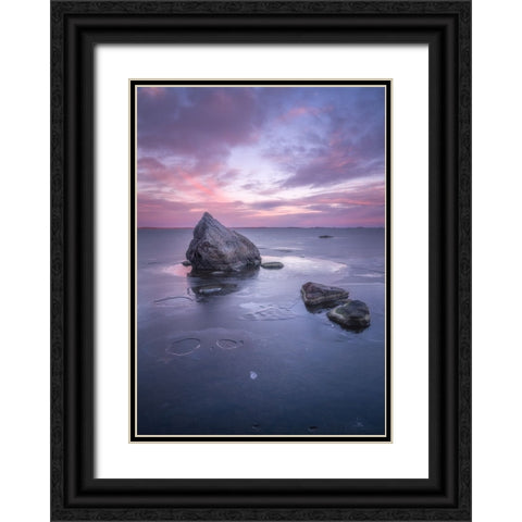 The Eloquence Of Silence Black Ornate Wood Framed Art Print with Double Matting by Riml, Ludwig