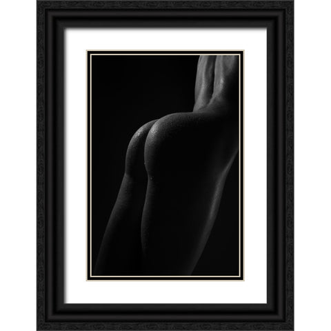 Body Lines Black Ornate Wood Framed Art Print with Double Matting by Anton, Rostovskiy
