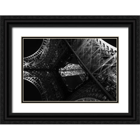 Eiffel. A Perspective Black Ornate Wood Framed Art Print with Double Matting by Chawla, Shobhit