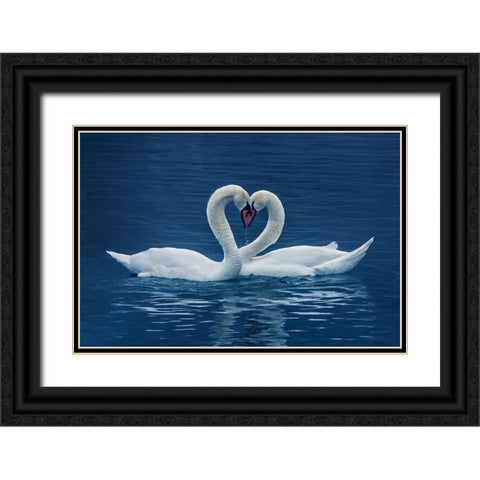 cp Black Ornate Wood Framed Art Print with Double Matting by Uu