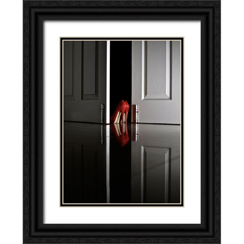Passion In Red Black Ornate Wood Framed Art Print with Double Matting by Schottstaedt, Erik