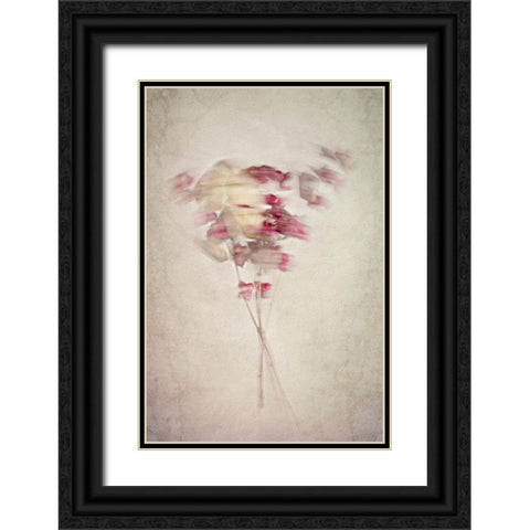 Vibrating Lines Black Ornate Wood Framed Art Print with Double Matting by Kiral, Cicek