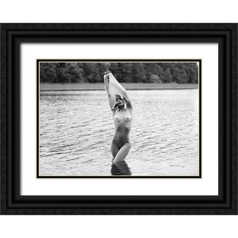 Summer Black Ornate Wood Framed Art Print with Double Matting by Markachev, Leonid