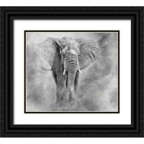 Giant Black Ornate Wood Framed Art Print with Double Matting by Rosenkrancova, Ilona