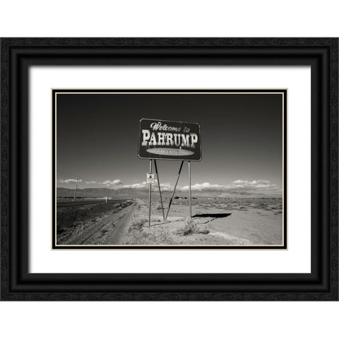 Pahrump Black Ornate Wood Framed Art Print with Double Matting by Klein, Kurt