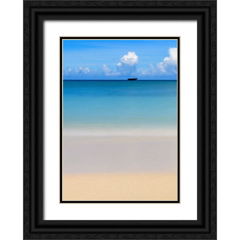 Good Summer Memories Black Ornate Wood Framed Art Print with Double Matting by Sono, Hidenori
