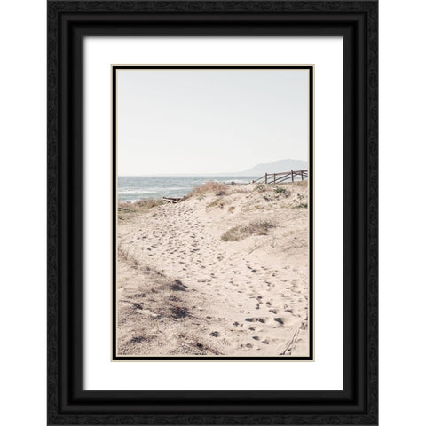 Beach_007 Black Ornate Wood Framed Art Print with Double Matting by 1x Studio III
