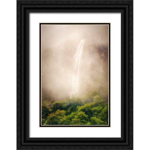 Water veil Black Ornate Wood Framed Art Print with Double Matting by Concepcion Alvarado, Jesus