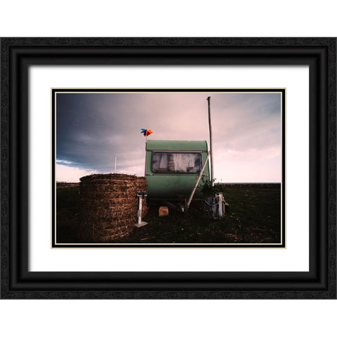 Woodstock 2021 Black Ornate Wood Framed Art Print with Double Matting by Muolo, Vito