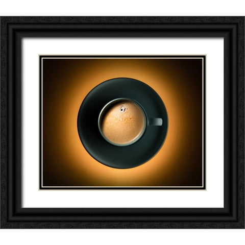 Coffee Eclipse Black Ornate Wood Framed Art Print with Double Matting by Morozov, Konstantin