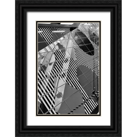 On The Up And Up Black Ornate Wood Framed Art Print with Double Matting by Allen, Elizabeth