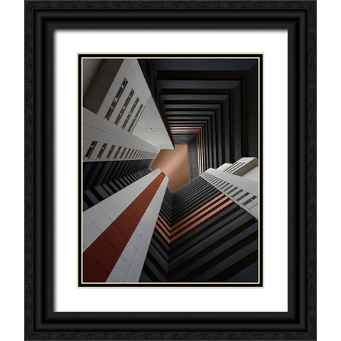 The Cave Black Ornate Wood Framed Art Print with Double Matting by Buczkowski, Tomasz