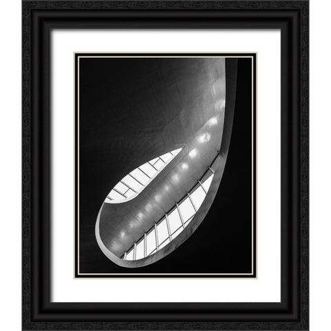 drop 1 Black Ornate Wood Framed Art Print with Double Matting by Steenhoudt, Sofie