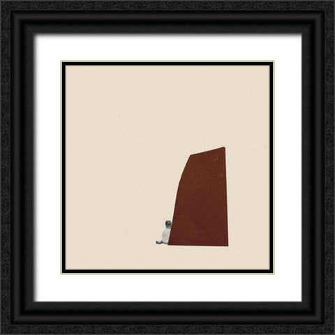 Recharging Black Ornate Wood Framed Art Print with Double Matting by Leon, Maarten