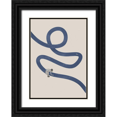 River cleanse Black Ornate Wood Framed Art Print with Double Matting by Leon, Maarten