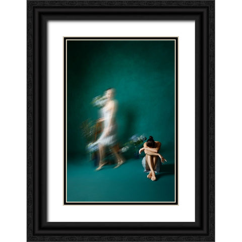 Coming, Going, and Just Sitting Pretty Black Ornate Wood Framed Art Print with Double Matting by Shandelman, Amalya