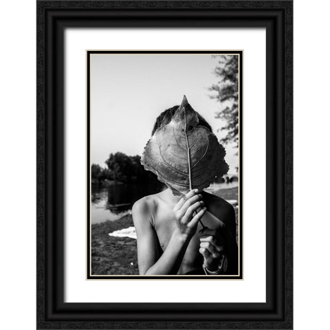 Wild And Free Black Ornate Wood Framed Art Print with Double Matting by Zarco, Antonio