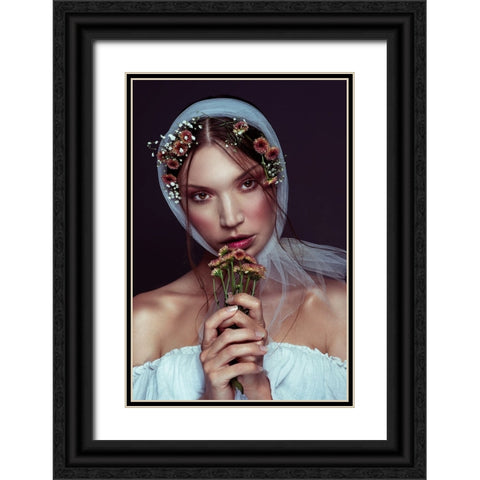 my art Black Ornate Wood Framed Art Print with Double Matting by Amar, Yoni