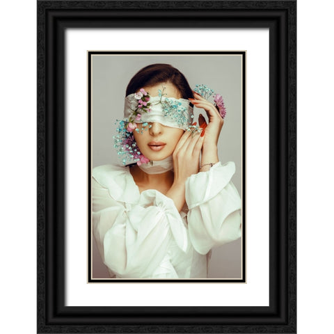 my passion Black Ornate Wood Framed Art Print with Double Matting by Amar, Yoni