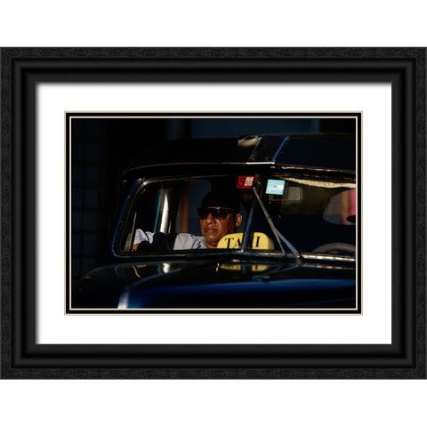 Cuba Neverending Story Black Ornate Wood Framed Art Print with Double Matting by Buliga, Gina