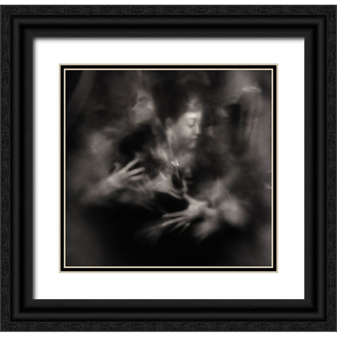 Portrait2 Black Ornate Wood Framed Art Print with Double Matting by Shepelev, Yuri