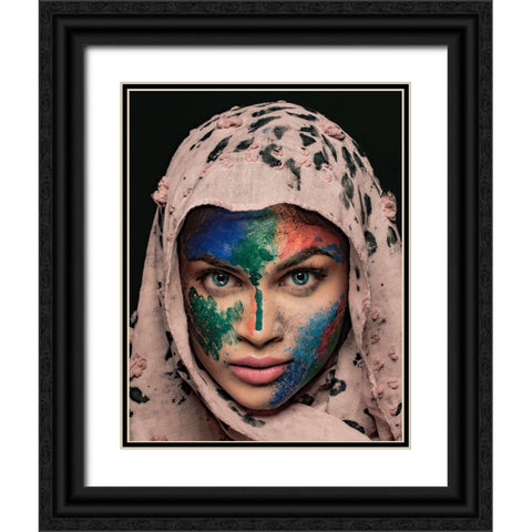 DUALITY Black Ornate Wood Framed Art Print with Double Matting by Chattopadhyay, Debasish