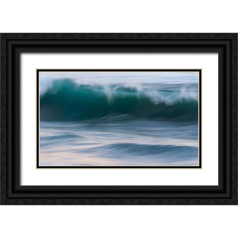 flow Black Ornate Wood Framed Art Print with Double Matting by Dong Hee, Han