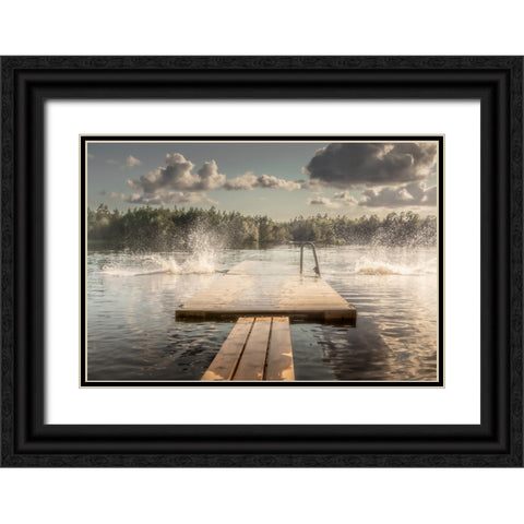 The Diving Board Black Ornate Wood Framed Art Print with Double Matting by Kleimann, Stephanie