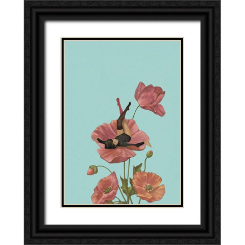 Colourful Dreamer Black Ornate Wood Framed Art Print with Double Matting by Leon, Maarten