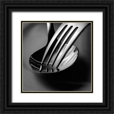 Broken Heart Black Ornate Wood Framed Art Print with Double Matting by Sefer, Emel