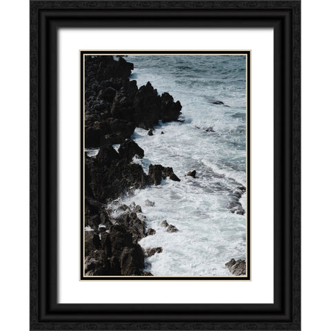 Untitled Black Ornate Wood Framed Art Print with Double Matting by Zheng, Sheng
