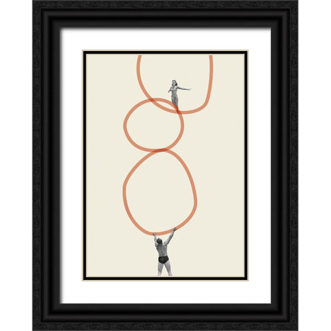 You make me feel everything Black Ornate Wood Framed Art Print with Double Matting by Leon, Maarten
