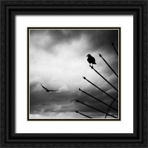 Welcome Black Ornate Wood Framed Art Print with Double Matting by Sefer, Emel