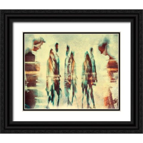SEPARATED Black Ornate Wood Framed Art Print with Double Matting by The Jar
