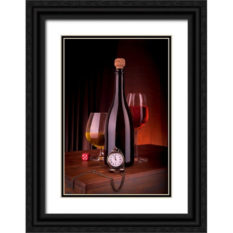 Still Life Art Black Ornate Wood Framed Art Print with Double Matting by Dhuper, Sumit