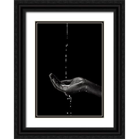 the suffering Black Ornate Wood Framed Art Print with Double Matting by Allmaier, Michael