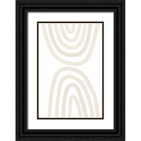 Beige Rainbow Black Ornate Wood Framed Art Print with Double Matting by Sawall, Anastasia